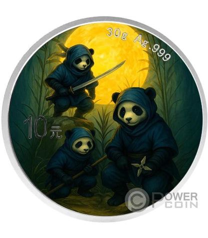 ASTRONAUT PANDAS Silver Coin 10 Yuan China 2025 (100 Mintage)