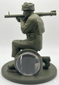 BAZOOKA ARMY MAN COIN HOLDER STATUE!