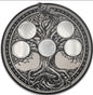 GERMANIA WALL HANGER COIN DISPLAY! BLACK AND SILVER COLOR SCHEME.