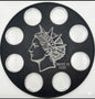 NORFED WALL HANGER COIN DISPLAY! BLACK AND SILVER COLOR SCHEME.