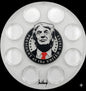 TRUMP WALL HANGER COIN DISPLAY! SILVER AND BLACK COLOR SCHEME.