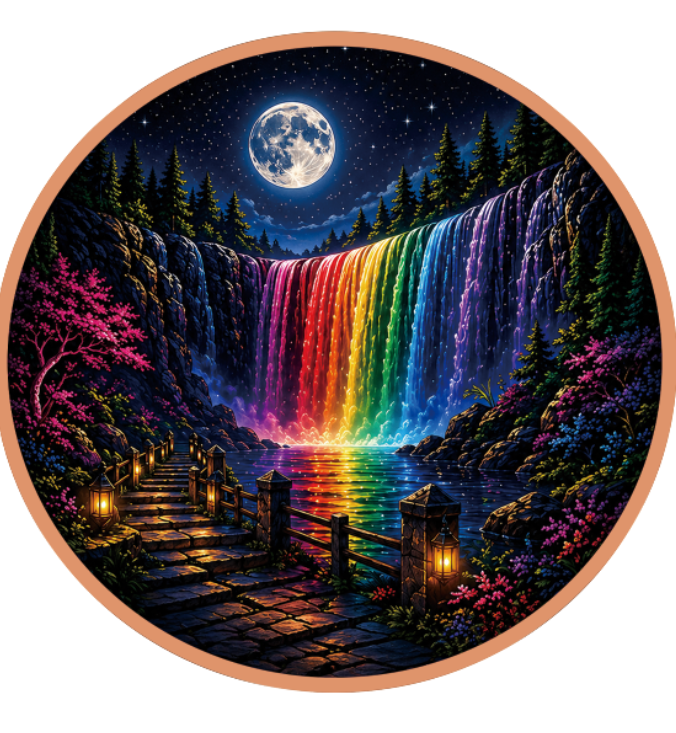 Enchanted Cascade Colorized 5 oz Copper Medal (05/21)