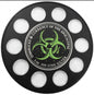 ZOMBUCKS CURRENCY OF THE APOCALYPSE WALL HANGER COIN DISPLAY! BLACK AND NEON GREEN COLOR SCHEME.