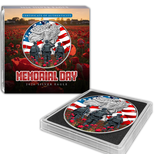 2026 U.S. Eagle Memorial Day Edition 1 oz Silver Coin (05/21)