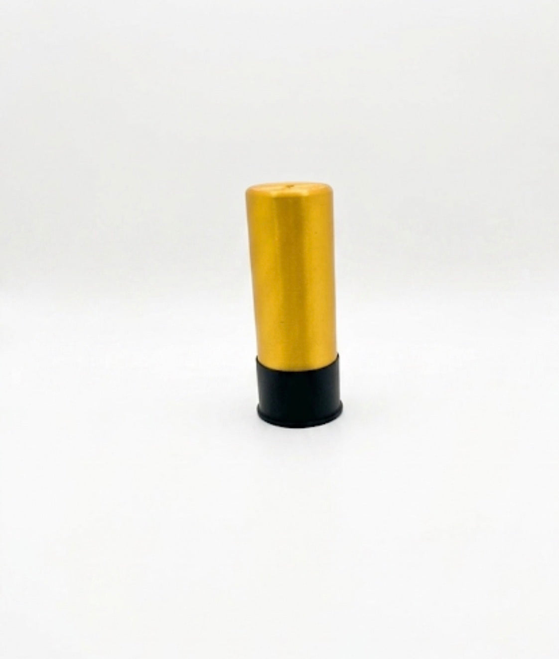 SMALL SHOTGUN SHELL COIN HOLDER FOR QUARTERS! GOLD AND BLACK COLOR SCHEME.