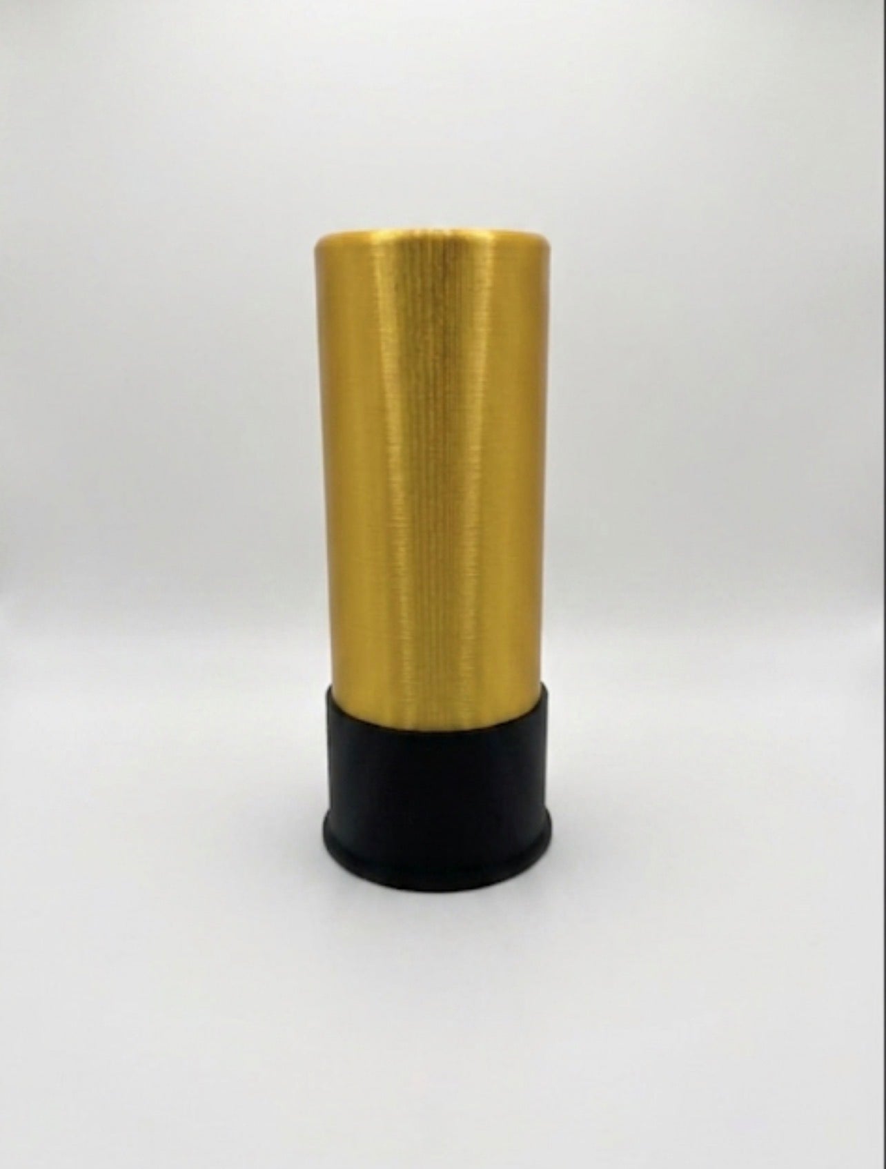 XL SHOTGUN SHELL COIN HOLDER FOR 1 OZ ROUNDS/COINS IN A FOAM CAPSULE! GOLD AND BLACK COLOR SCHEME.