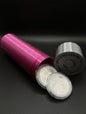 XL SHOTGUN SHELL COIN HOLDER FOR 1 OZ ROUNDS/COINS IN A FOAM CAPSULE! FUCHSIA AND SILVER COLOR SCHEME.