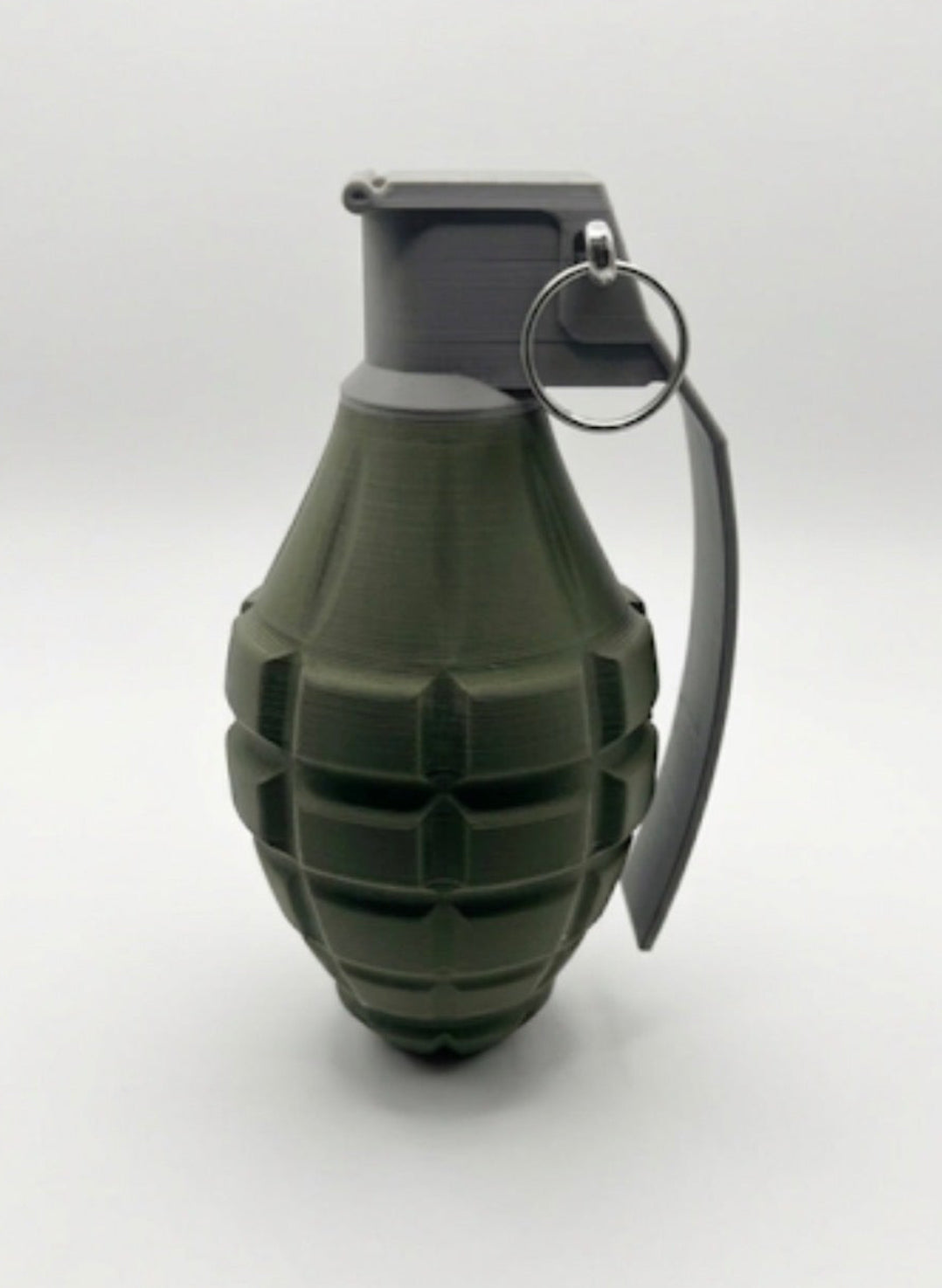 MILITARY GREEN AND GRAY PINEAPPLE GRENADE!