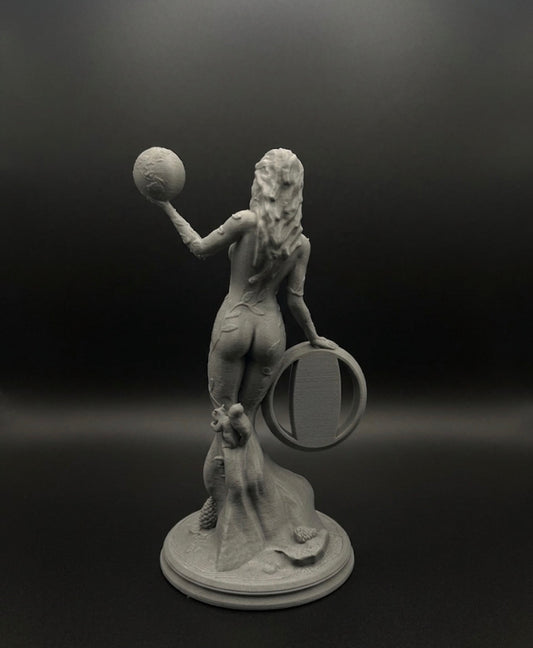 GRAY STONE MOTHER NATURE COIN HOLDER STATUE!