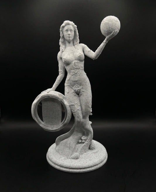 MARBLE MOTHER NATURE COIN HOLDER STATUE!