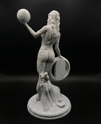 MARBLE MOTHER NATURE COIN HOLDER STATUE!