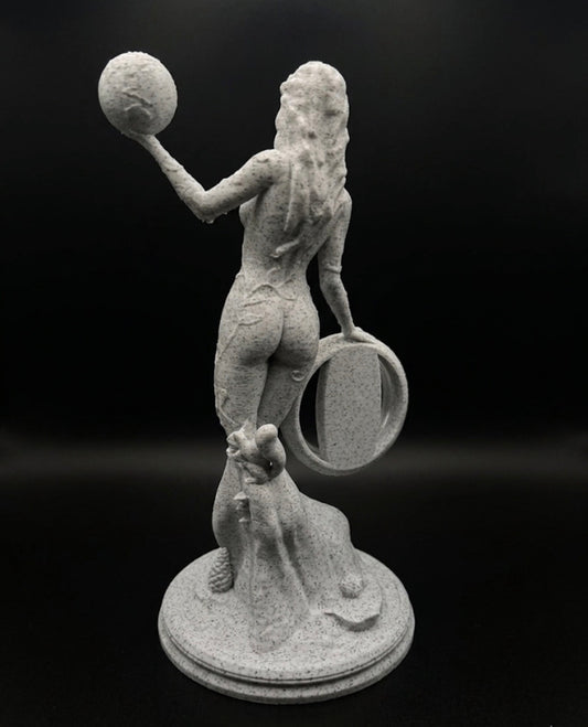 MARBLE MOTHER NATURE COIN HOLDER STATUE!