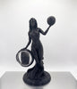 METALLIC BLACK MOTHER NATURE COIN HOLDER STATUE!