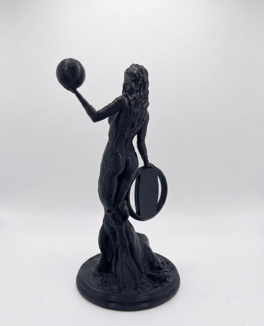 METALLIC BLACK MOTHER NATURE COIN HOLDER STATUE!