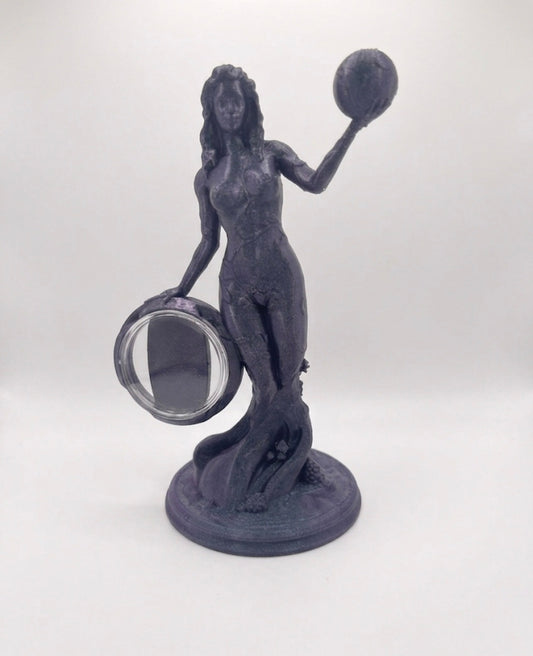 OXIDIZED COPPER MOTHER NATURE COIN HOLDER STATUE!