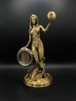 BRASS MOTHER NATURE COIN HOLDER STATUE!