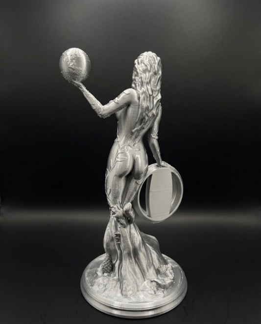 SILVER MOTHER NATURE COIN HOLDER STATUE!