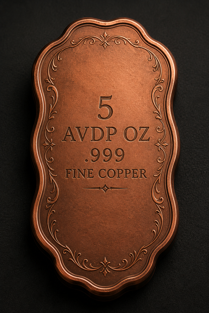 2026 THE OWL- BE WISE Colorized and Antiqued 5 AVDP OZ .999 Fine Copper Bar