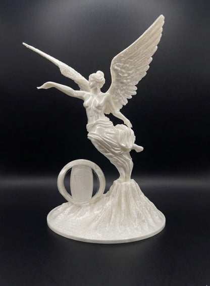 PORCELAIN WHITE LIBERTAD ANGEL OF INDEPENDENCE COIN HOLDER!