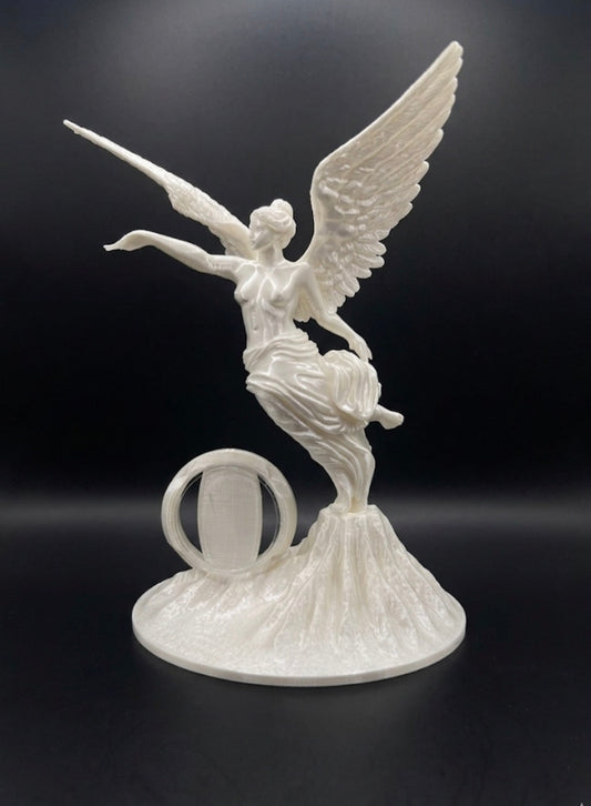 PORCELAIN WHITE LIBERTAD ANGEL OF INDEPENDENCE COIN HOLDER!