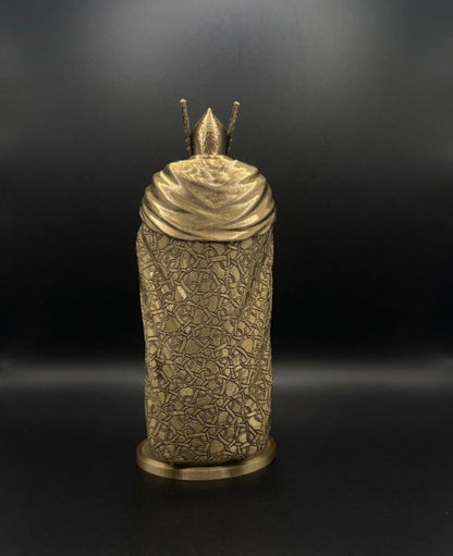 BRASS KNIGHT STATUE COIN HOLDER!