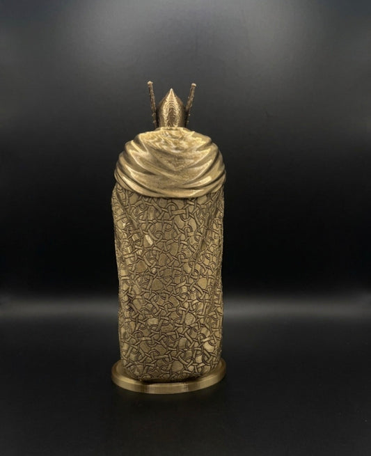 BRASS KNIGHT STATUE COIN HOLDER!