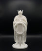 PORCELAIN WHITE KNIGHT STATUE COIN HOLDER!