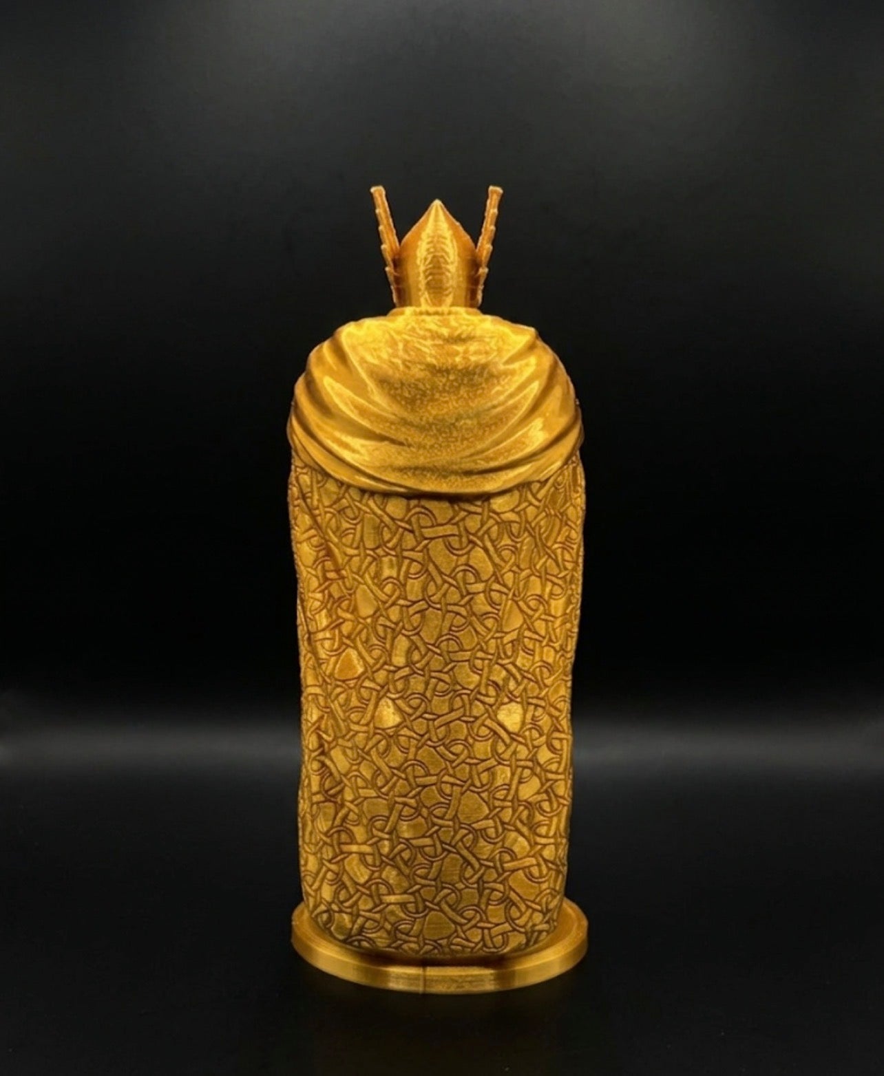 GOLD KNIGHT STATUE COIN HOLDER!
