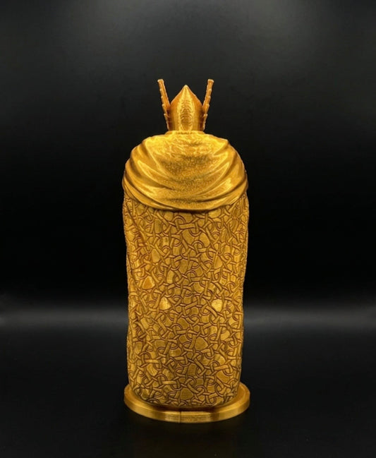 GOLD KNIGHT STATUE COIN HOLDER!