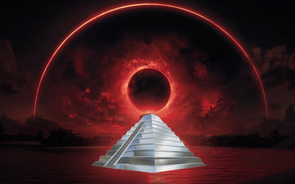 2025 Shaped Temple of the Mayans 1 gram Jumbo Silver in Card and Capsule