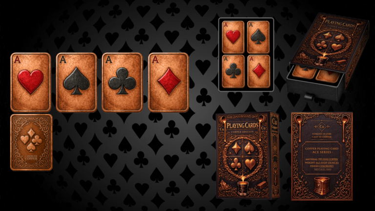 Playing Cards 4 x 2 oz Copper Medal Set (05/27)