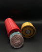 5 oz RED AND GOLD SHOTGUN SHELL HOLDER FOR COPPER OR SILVER!