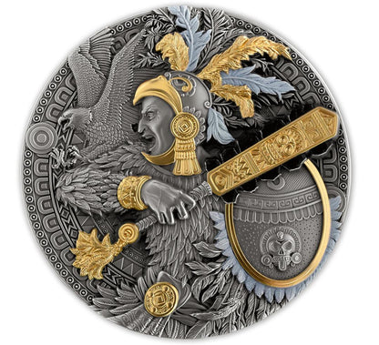 2025 Cameroon Aztec Warrior Series 1st Release - Eagle Warrior  2 oz Silver Coin (500 Mintage)