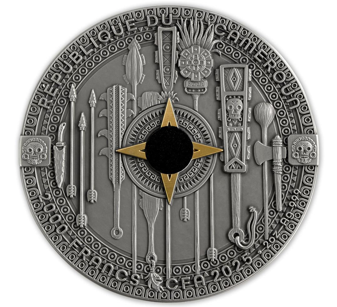2025 Cameroon Aztec Warrior Series 1st Release - Eagle Warrior  2 oz Silver Coin (500 Mintage)