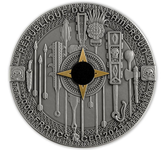 2025 Cameroon Aztec Warrior Series 1st Release - Eagle Warrior  2 oz Silver Coin (500 Mintage)