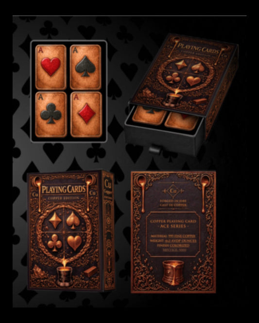 Playing Cards 4 x 2 oz Copper Medal Set (05/27)