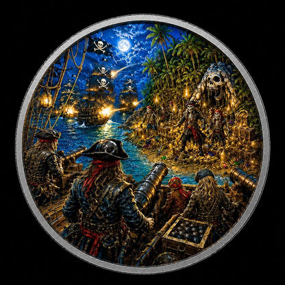 In Stock! 2026 Niue Treasure Island - Deadman's Last Plunder 1 oz Silver Coin