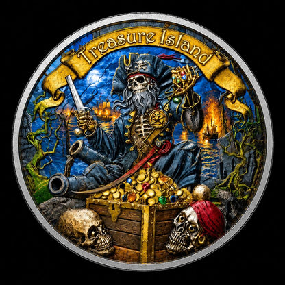 In Stock! 2026 Niue Treasure Island - Deadman's Last Plunder 1 oz Silver Coin