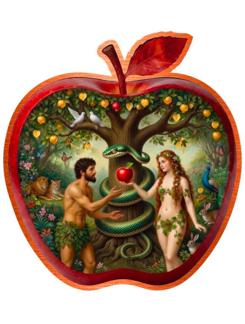 Adam and Eve Shaped 5 oz Copper Medal (05/26)