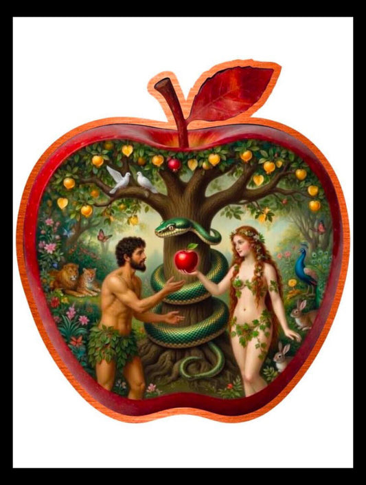 Adam and Eve Shaped 5 oz Copper Medal (05/26)