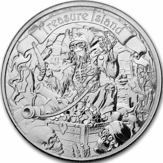 24-Hour Offer! Estimate: T&S Coins: 2026 Niue 1 oz Silver Treasure Island BU Coin (10000 Mintage)