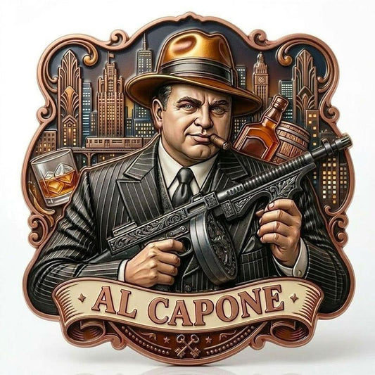 2026 Stars of Crime - Al Capone Shaped Colorized 3 oz Copper Medal (05/29)