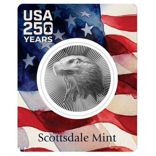 One-Day Offer! Estimate: Scottsdale Mint Special Edition 250th USA Anniversary Eagle Stacker in TEP 1 oz Silver Medal (Open Mintage)