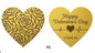 Happy Valentines Day 1/1000 oz .9999 Gold Shaped in Card