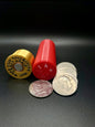 IKE DOLLAR SHOTGUN SHELL COIN HOLDER! RED AND GOLD COLOR SCHEME.