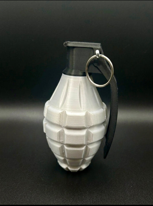 METALLIC WHITE AND BLACK PINEAPPLE GRENADE!
