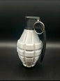 METALLIC WHITE AND BLACK PINEAPPLE GRENADE!