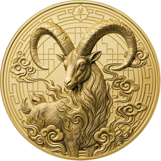 2027 Liberia Year of the Goat 1/200 oz Gold Coin (05/29)