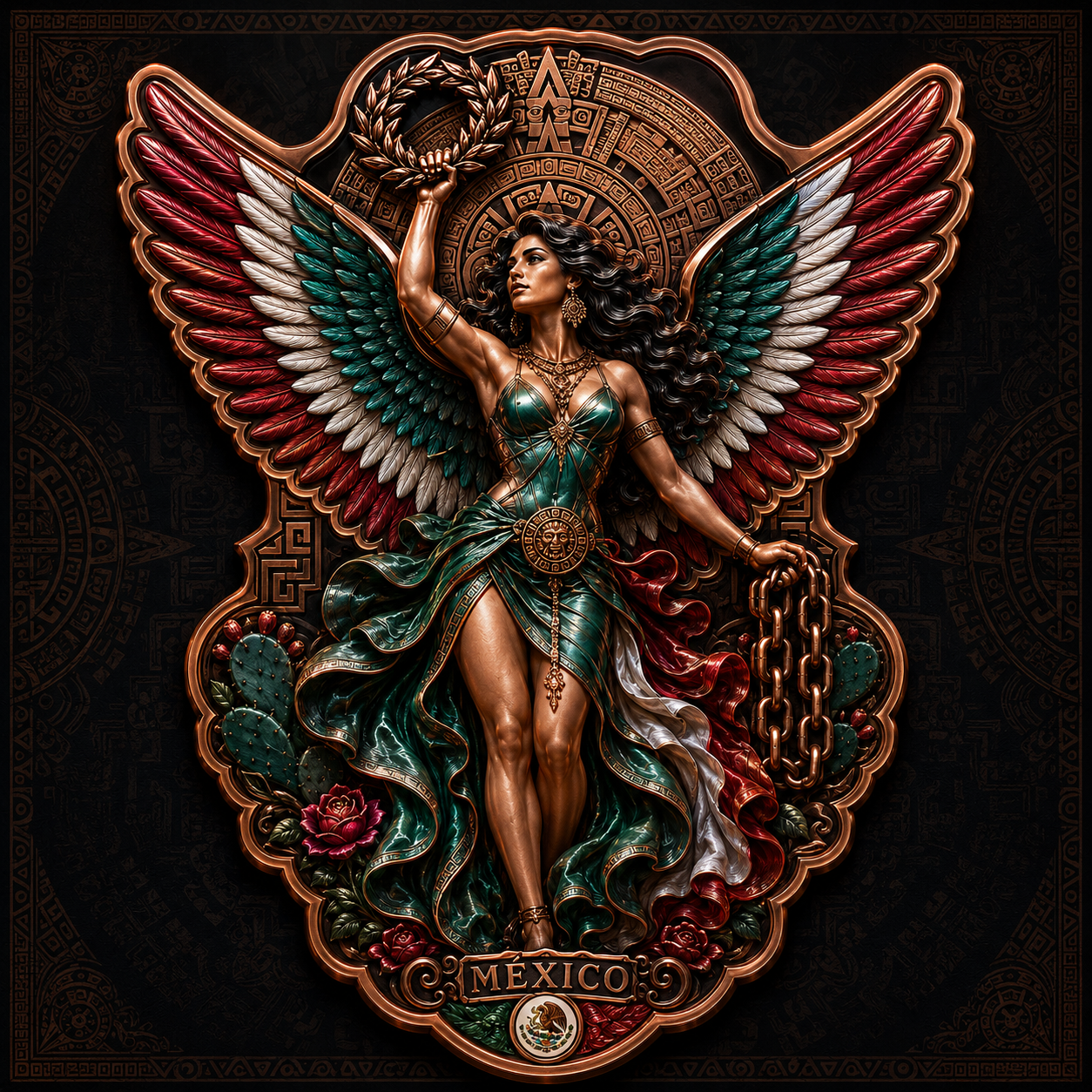 Mexican Heritage : WINGS — 5 AVDP oz .999 Fine Copper Limited Edition