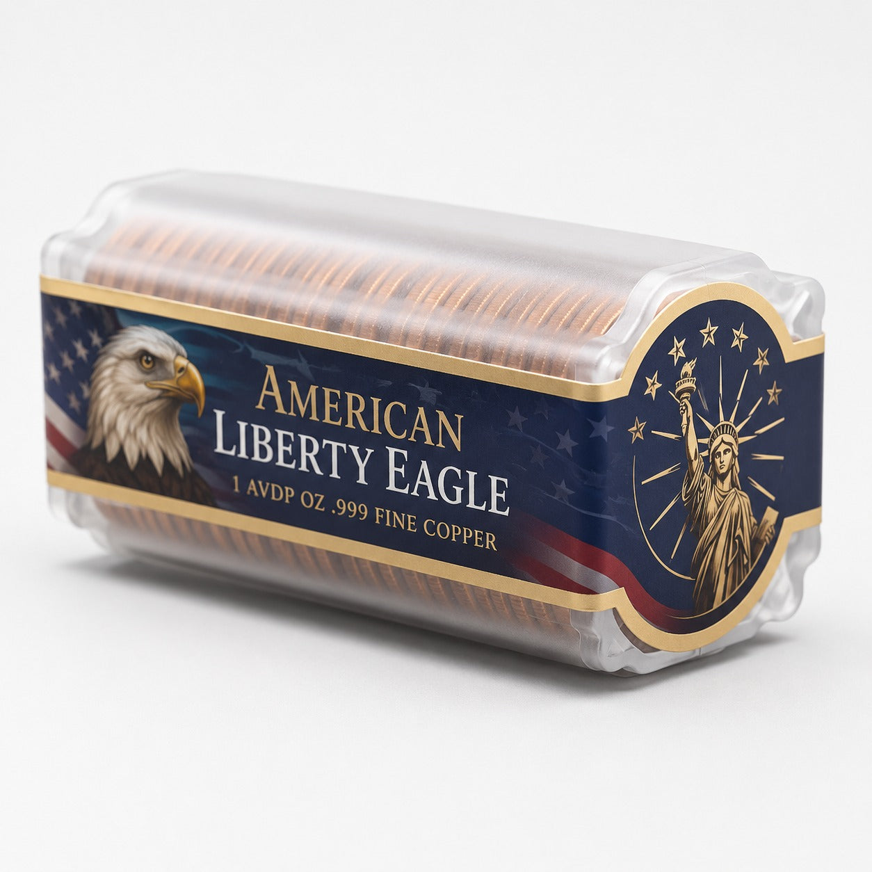 2026 Liberty Eagle Copper Tube – 1 AVDP oz .999 Fine Copper Rounds